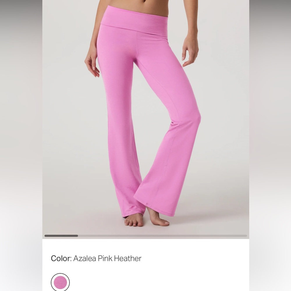 Vuori Halo Foldover Pant Azalea Pink Size Small